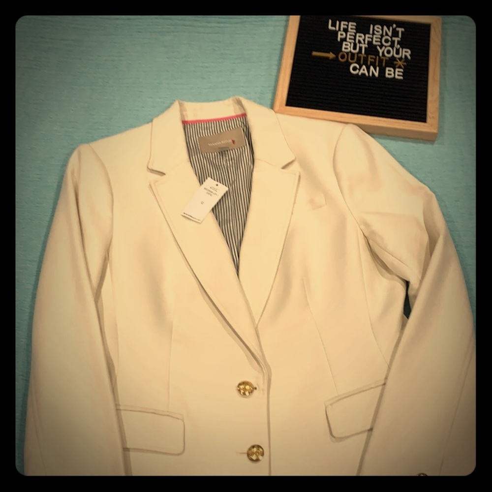 Banana republic off-white blazer - NWT!